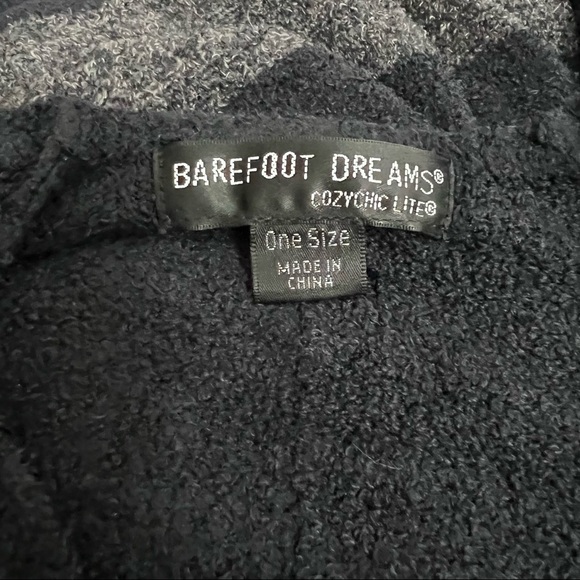 Barefoot Dreams Cozychic Lite cliffside wrap black graphite one size - Picture 8 of 9